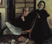 Edgar Degas Henri de Gas and his Niece Lucy oil on canvas